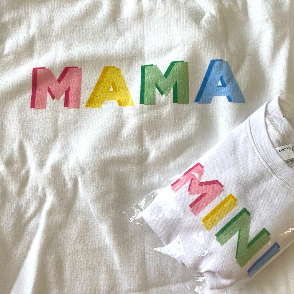 Mama and mini pullover sweatshirt set